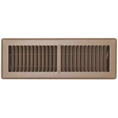 Tru Aire 4 in. x 14 in. Floor Register , Brown 150MB 04X14